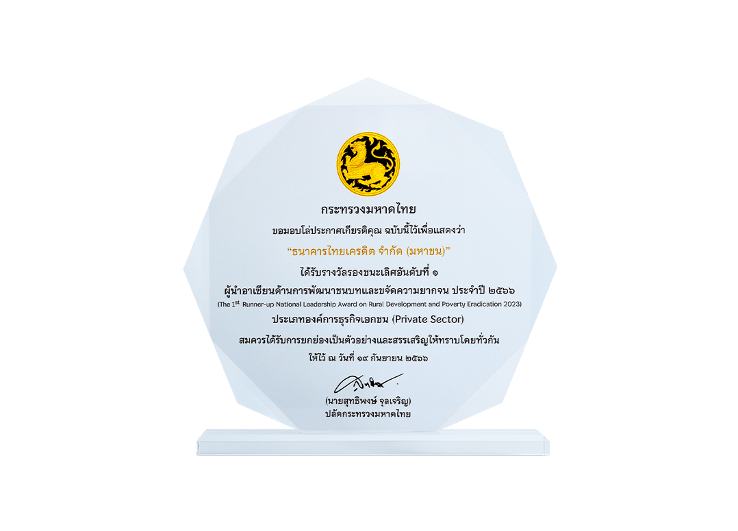 The First Runner-up in the National Leadership Rural Development and Poverty Eradication (RDPE) Leadership Awards in the private sector group